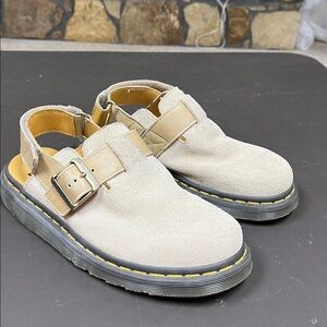 Dr. Martens Beige Jorge 2 suede Sandals mules, size 8